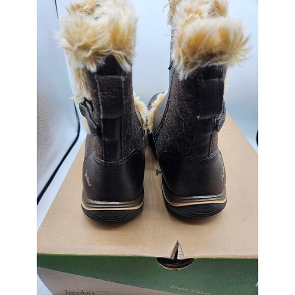 Jambu Women's‎ Eskimo Dark Brown Boots Fur Lined Size 9.5 New with Box Zip Up - Picture 5 of 10